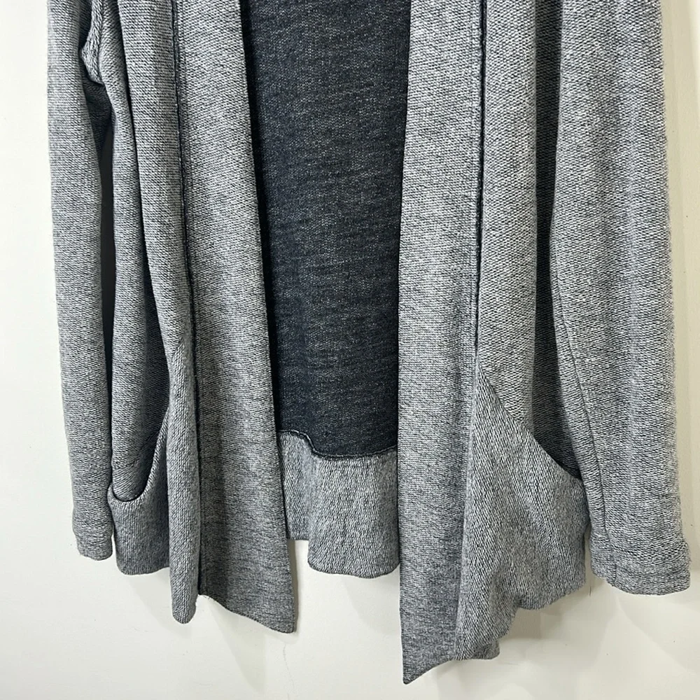 KUHL Nova Cardigan Wool Blend Drape Open Front Ash Gray Size Small